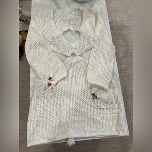 Knit Swim Cover Up Dress